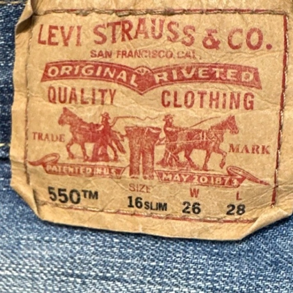 Levi's 550 Relaxed Fit Jeans Womens Slim Size 26x28 Blue Medium Wash - Picture 3 of 11